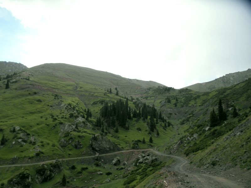 Горы Кетмень. Казахстан. Северная сторона перевала Кетмень. Ketmen mountains. Kazakhstan. The north side of the Ketmen pass.